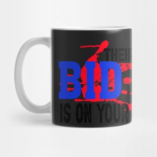 Joe Biden Has Blood On His Hands Anti Biden Bring Trump Back Retro Mug